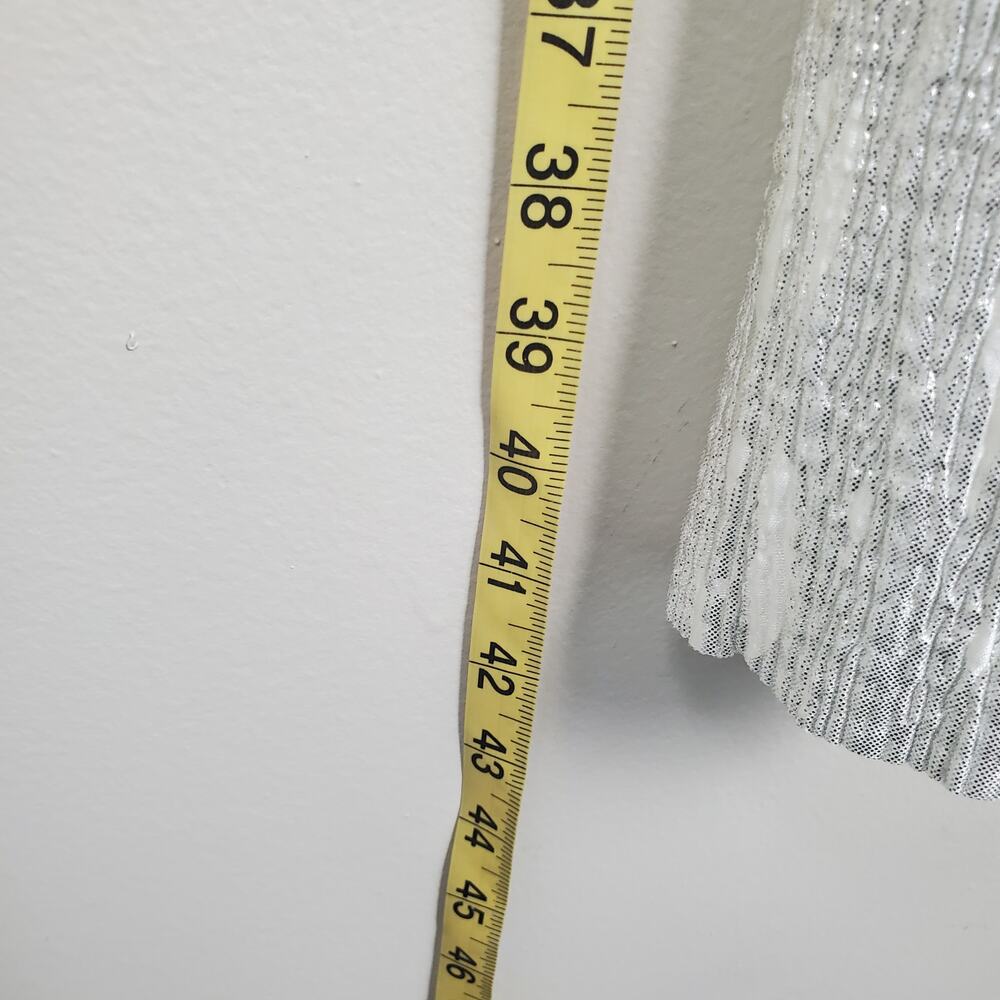 CONNECTED APPAREL | Faux Wrap | Metallic Silver | Lisa Cocktail Dress | Size 14 - Picture 8 of 8